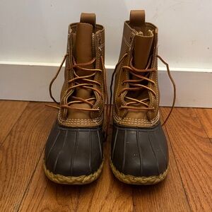 L.L. Bean Brown and Tan Winter Boots